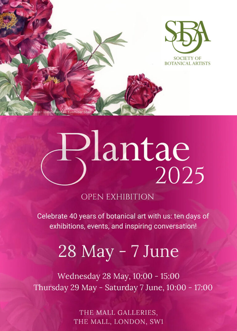 Plantae 2025 Society of Botanical Artists invitation